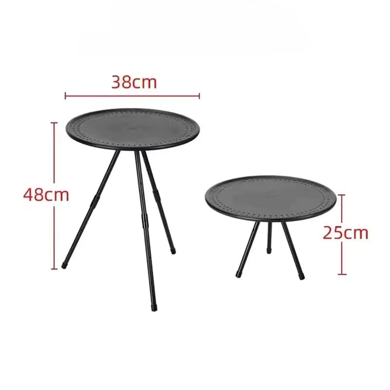 Tea Table Round Table Camping circular Outdoor Small Portable Leisure Ultra Lightweight Picnic Garden Mini Coffee Dining Tables