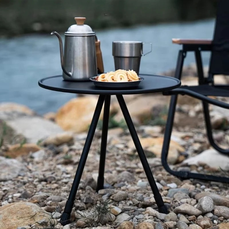 Tea Table Round Table Camping circular Outdoor Small Portable Leisure Ultra Lightweight Picnic Garden Mini Coffee Dining Tables