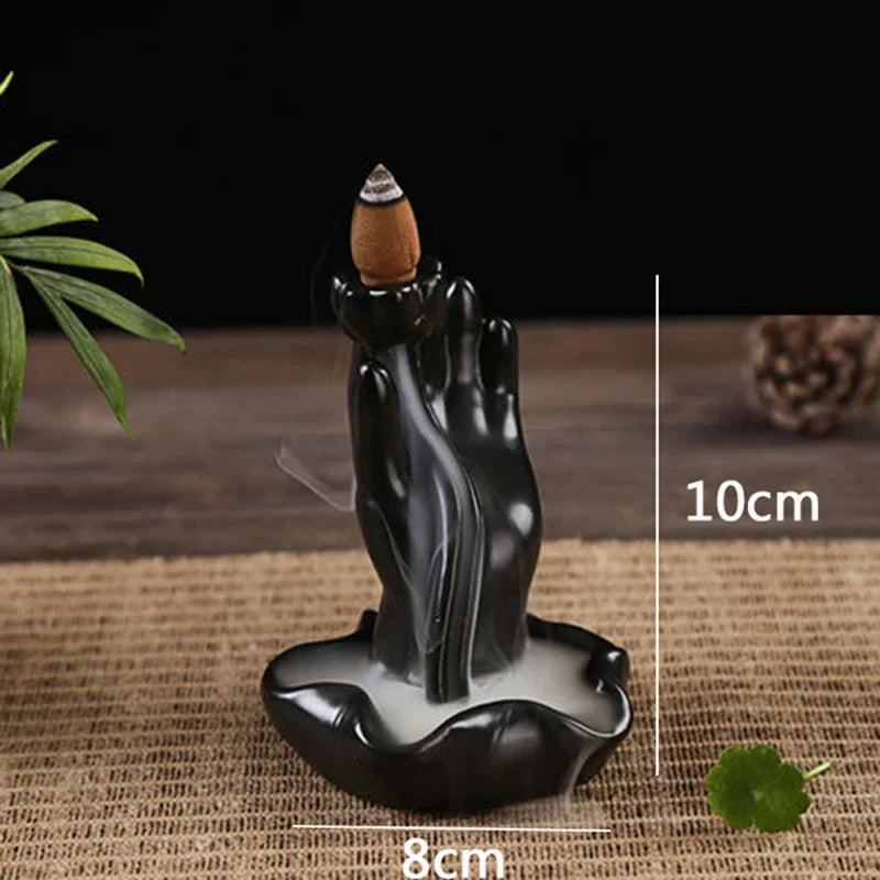 F 2023 hot Dragon Incense Burner Smoke Backflow Best Cone Censer incense Holder mini Office Desk Home Decor Teahouse Ornament